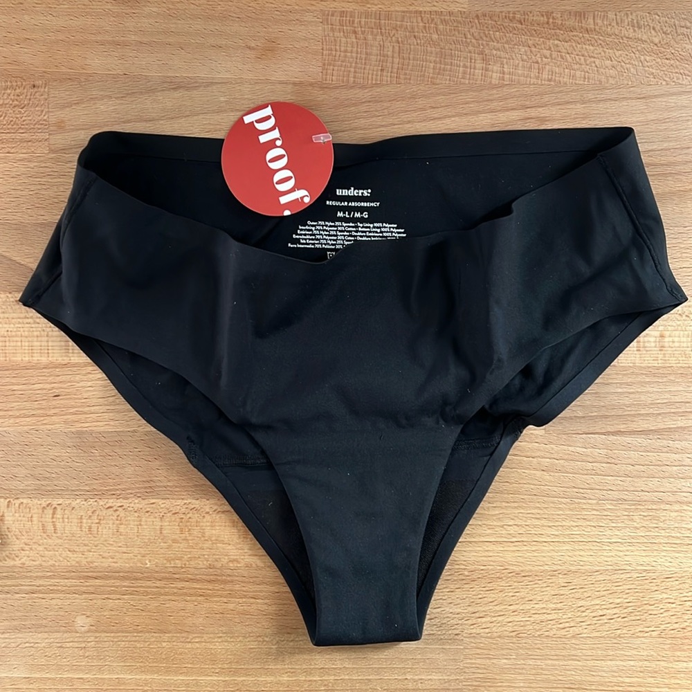 NWT Proof Leakproof Essential Brief Period Underwear